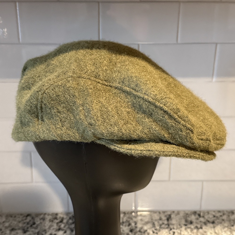 Siobhan Peak Cap Hat Wool Green Paper Boy Cabbie Scully Womens Lagenlook NWT